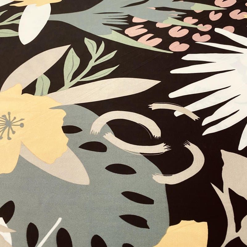 Tecido Liganete Jardim Âmbar Suave • Luema Tecidos