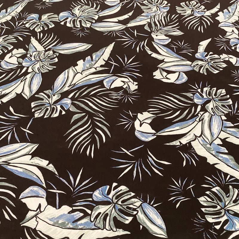 Tecido Liganete Brisa Tropical Noturna • Luema Tecidos