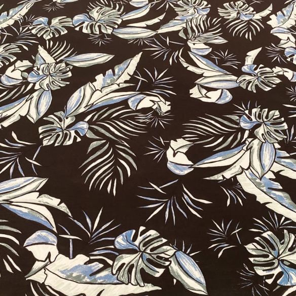 Tecido Liganete Brisa Tropical Noturna • Luema Tecidos