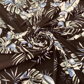 Tecido Liganete Brisa Tropical Noturna • Luema Tecidos