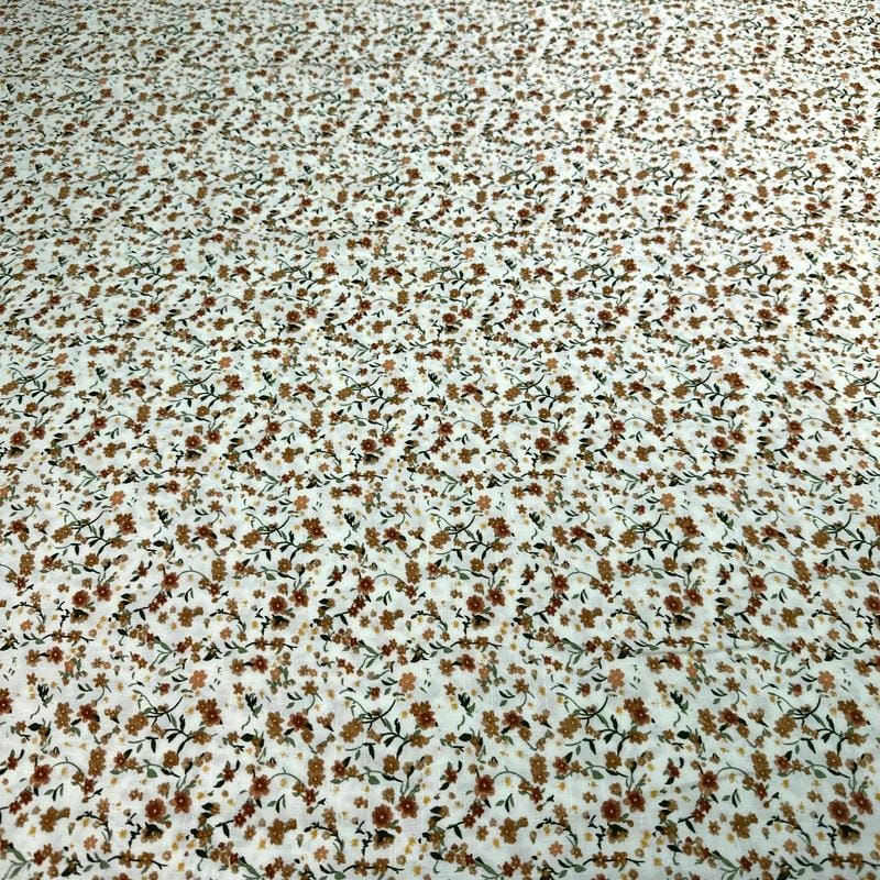 Tecido Viscolinho Estampado Campo Doce Primavera • Luema Tecidos