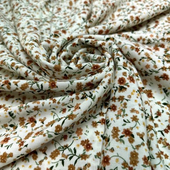 Tecido Viscolinho Estampado Campo Doce Primavera • Luema Tecidos