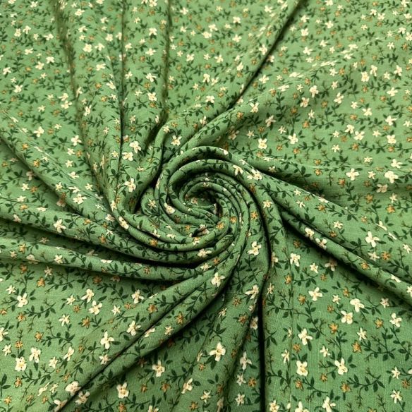 Tecido Viscolinho Estampado Campo Verde Sereno • Luema Tecidos