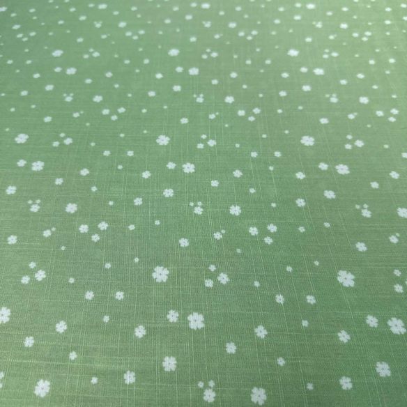 Tecido Viscolinho Estampado Orvalho Verde Claro • Luema Tecidos