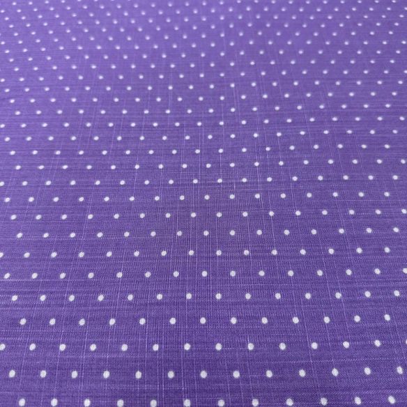 Tecido Viscolinho Estampado Micro Poá Roxo Mauve • Luema Tecidos