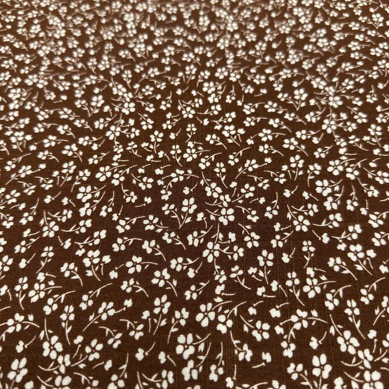 Retalho Viscolinho Estampado - 1,30 metros - REF • 2717 • Luema Tecidos