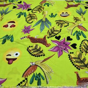 Retalho Viscolinho Estampado - 1,80 metros - REF • 2705 • Luema Tecidos 2