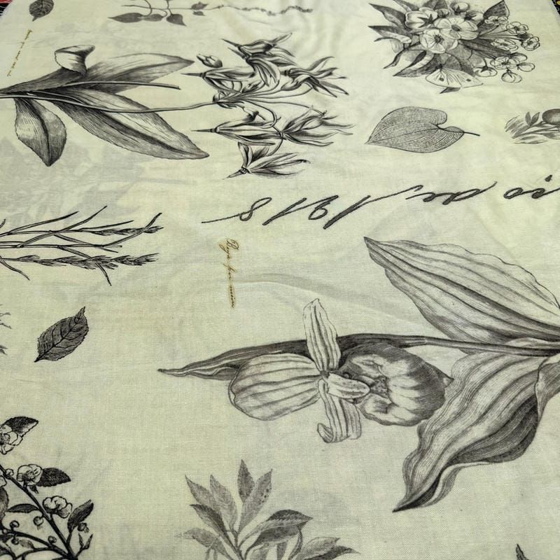 Kit 3 Retalhos de Viscolinho Estampado 60cm - REF • 2733 • Luema Tecidos