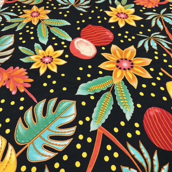 Kit 3 Retalhos de Viscolinho Estampado 60cm - REF • 2733 • Luema Tecidos