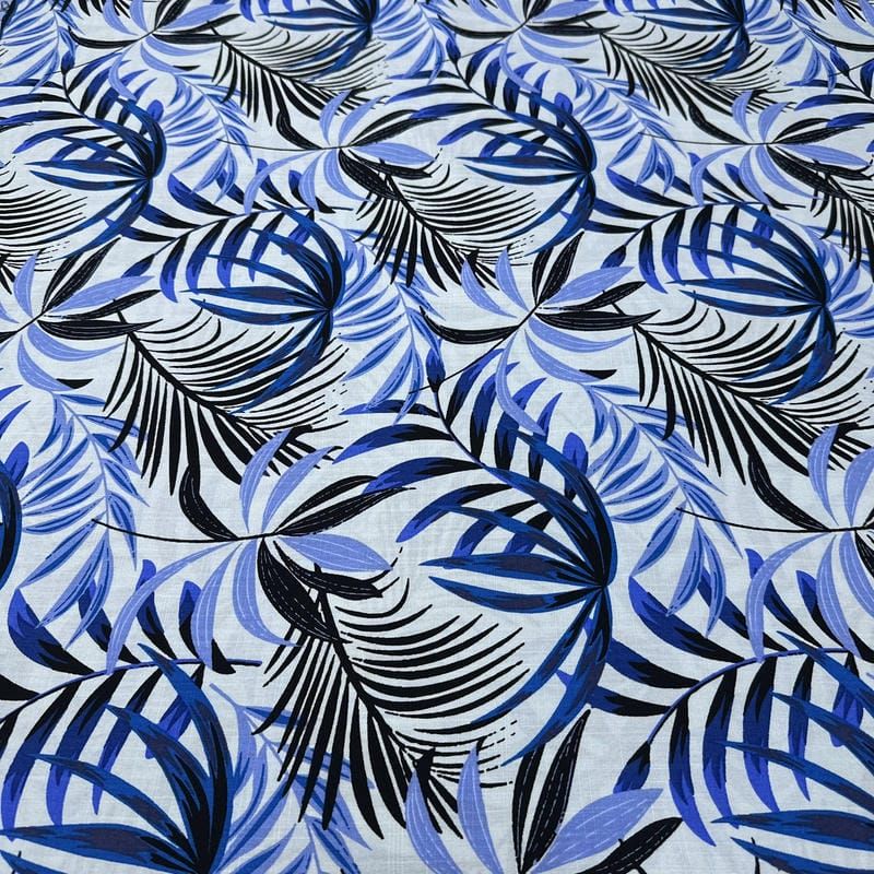 Kit 3 Retalhos de Viscolinho Estampado 70cm - REF • 2735 • Luema Tecidos