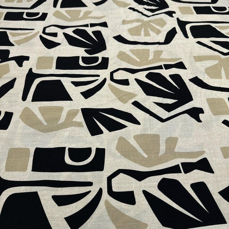 Kit 4 Retalhos de Viscolinho Estampado 80cm - REF • 2736 • Luema Tecidos