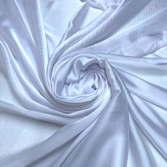 Tecido Cetim Toque de Seda Branco • Luema Tecidos