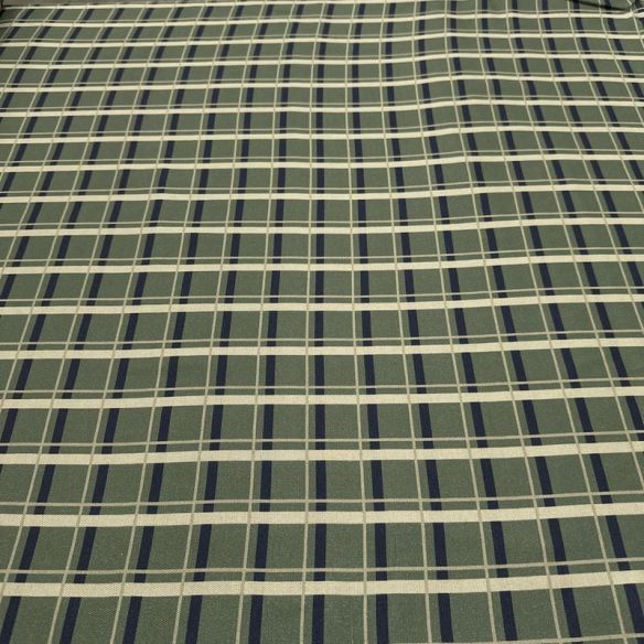 Tecido Viscose Estampada Xadrez Verde Militar e Azul Marinho • Luema Tecidos