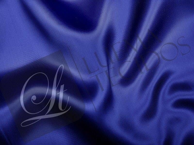 Tecido Cetim Charmeuse Azul Royal • Luema Tecidos