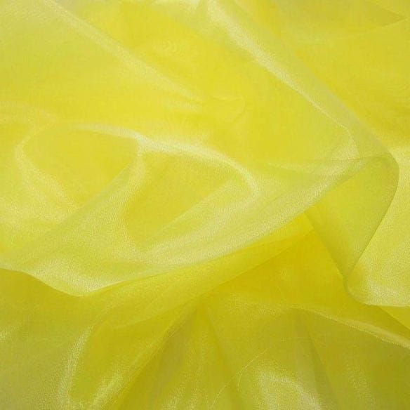 Tecido Organza Cristal Amarelo • Luema Tecidos Tecido Organza Cristal Amarelo • Luema Tecidos