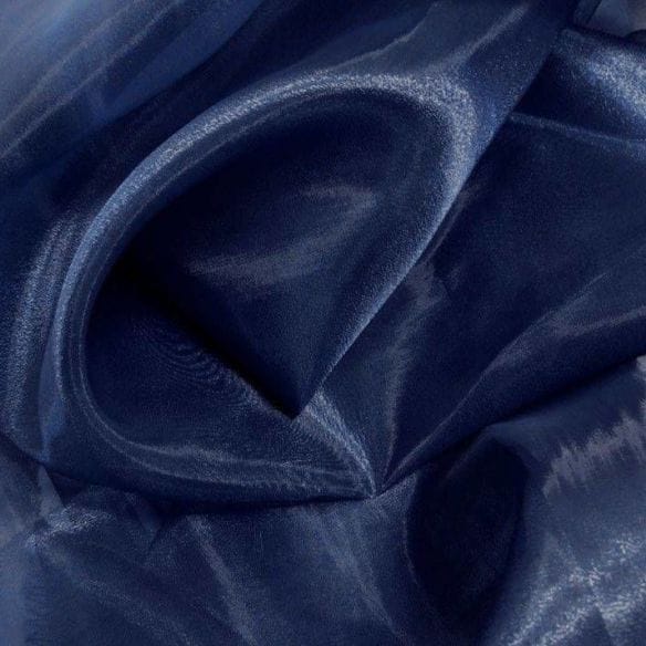 Tecido Organza Cristal Azul Marinho • Luema Tecidos Tecido Organza Cristal Azul Marinho • Luema Tecidos