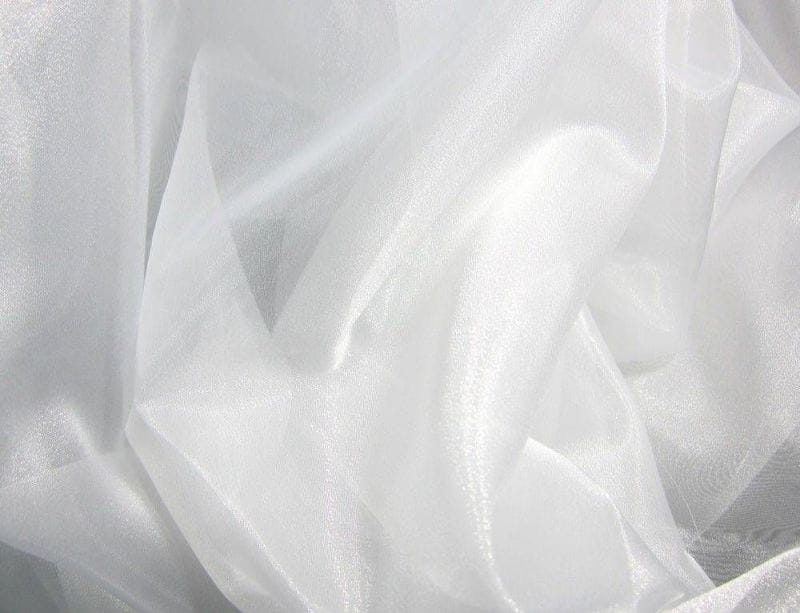 Tecido Organza Cristal Branco • Luema Tecidos Tecido Organza Cristal Branco • Luema Tecidos