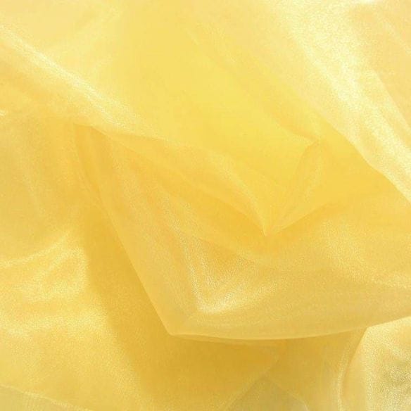 Tecido Organza Cristal Dourado • Luema Tecidos