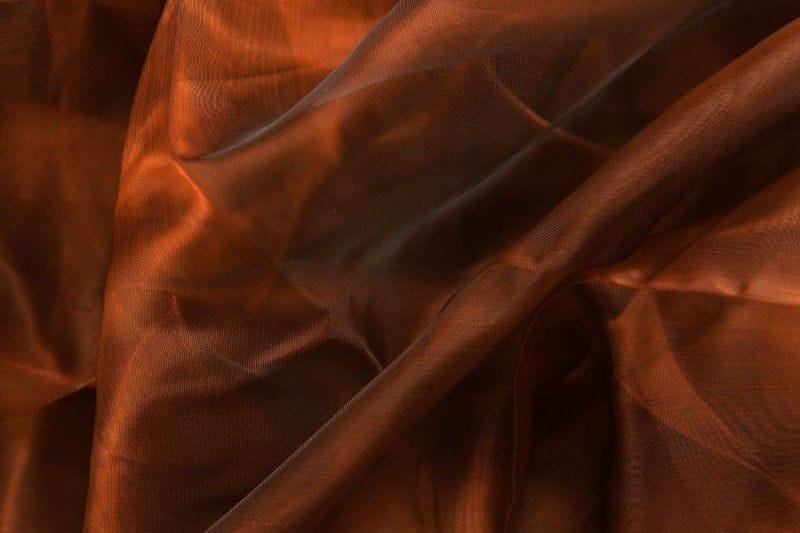 Tecido Organza Cristal Marrom • Luema Tecidos Tecido Organza Cristal Marrom • Luema Tecidos