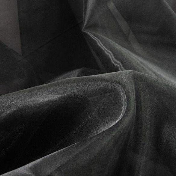 Tecido Organza Cristal Preto • Luema Tecidos