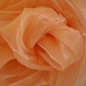 Tecido Organza Cristal Salmão Tecido Organza Cristal Salmão • Luema Tecidos