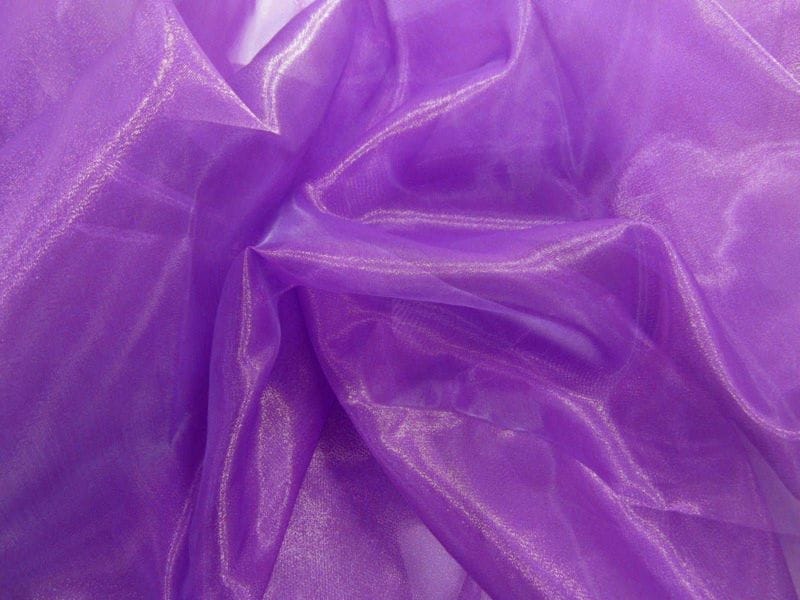 Tecido Organza Cristal Roxo • Luema Tecidos