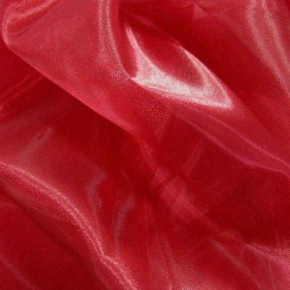 Tecido Organza Cristal Vermelho • Luema Tecidos