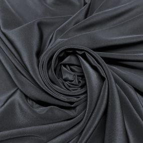 Tecido Crepe de Chine Seda Pura Preto Tecido Crepe de Chine Seda Pura Preto • Luema Tecidos