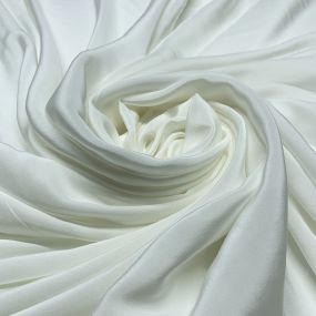 Tecido Crepe de Chine Seda Pura Off White • Luema Tecidos 2