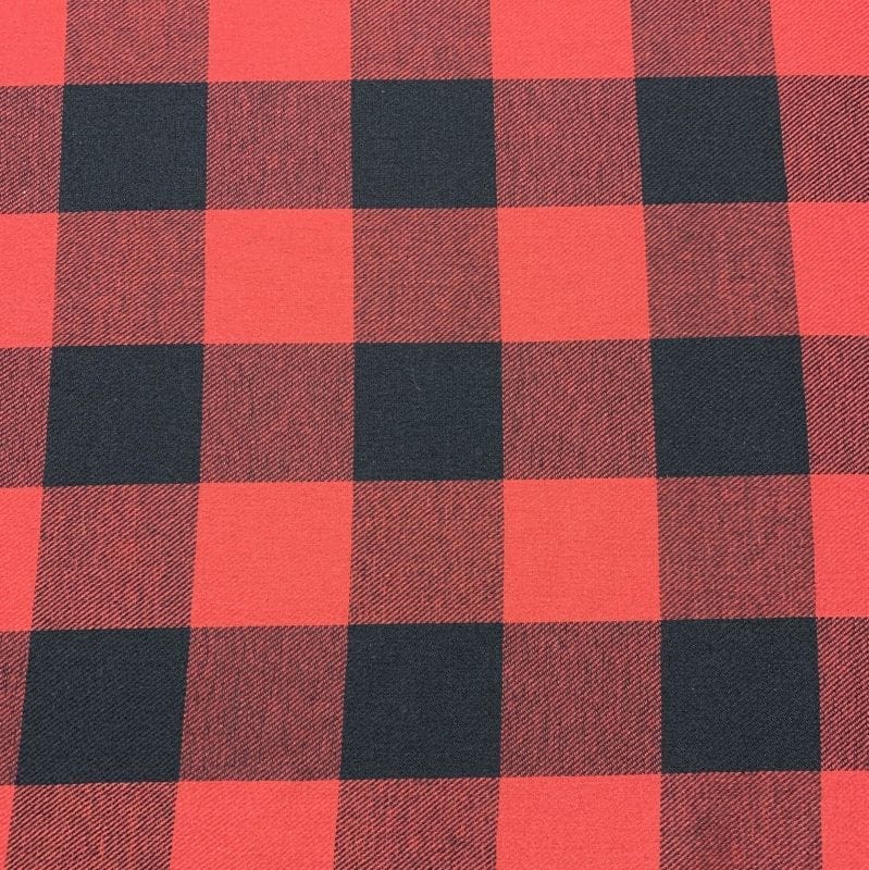 Tecido Flanela Xadrez Vermelho e Preto • Luema Tecidos Tecido Flanela Xadrez Vermelho e Preto • Luema Tecidos