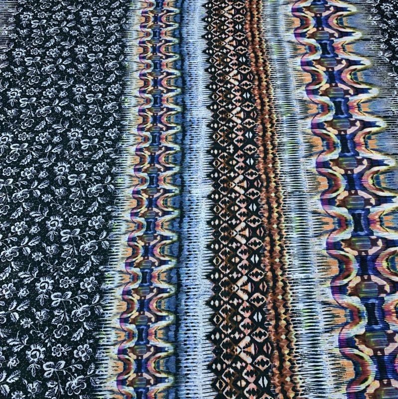 Musseline Estampado Listras Abstrato • Luema Tecidos