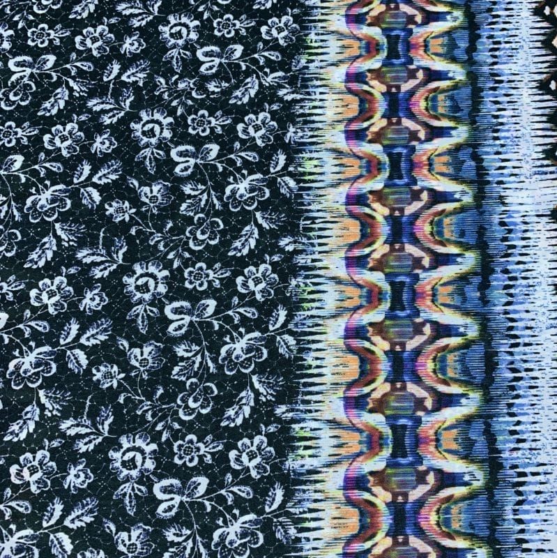 Musseline Estampado Listras Abstrato • Luema Tecidos