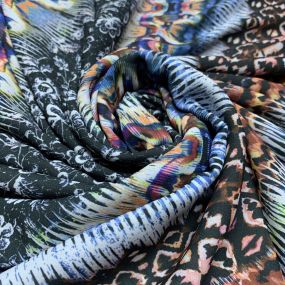 Musseline Estampado Listras Abstrato • Luema Tecidos 2