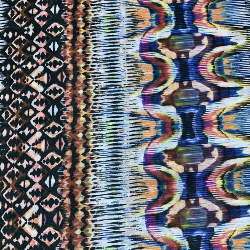 Musseline Estampado Listras Abstrato • Luema Tecidos