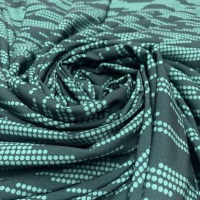 Crepe de Chine Pérolas Verdes • Luema Tecidos 2