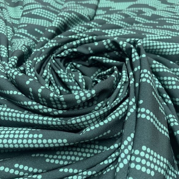 Crepe de Chine Pérolas Verdes • Luema Tecidos Crepe de Chine Pérolas Verdes • Luema Tecidos