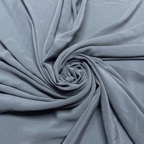Tecido Crepe de Chine Seda Pura Liso Cinza Tecido Crepe de Chine Seda Pura Liso Cinza • Luema Tecidos