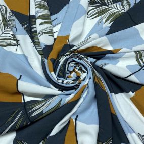 Viscose Estampada Folhagens Abstrato Viscose Estampada Folhagens Abstrato • Luema Tecidos