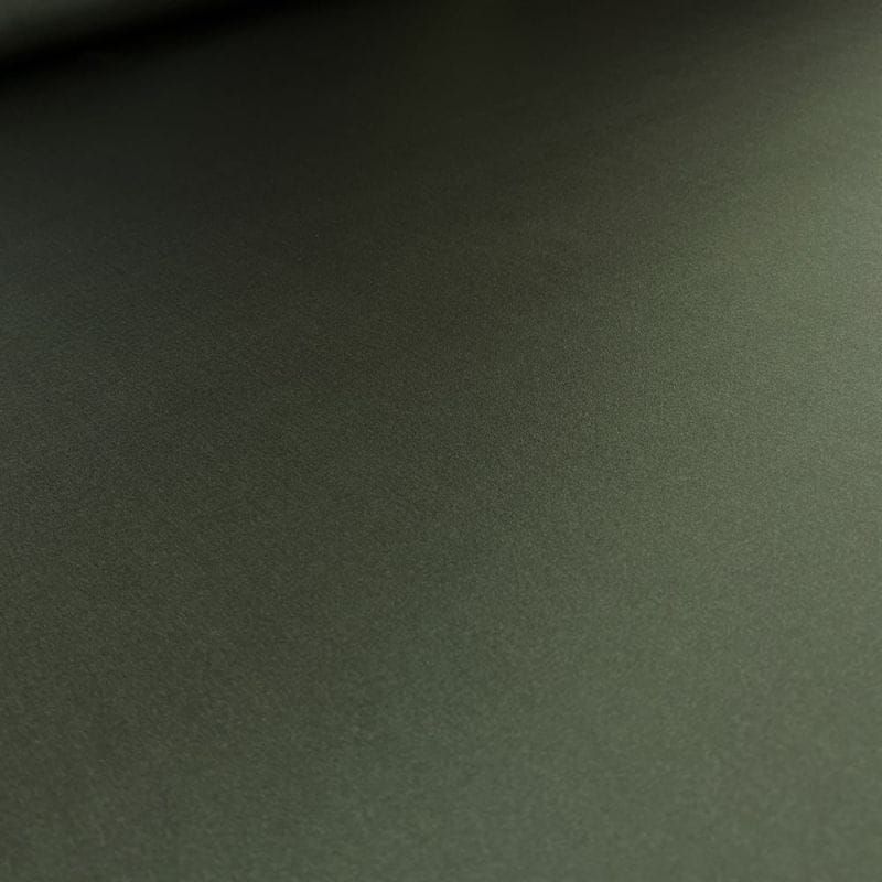 Tecido Cetim de Seda Pura Verde Musgo 90cm • Luema Tecidos