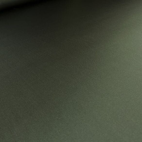 Tecido Cetim de Seda Pura Verde Musgo 90cm • Luema Tecidos