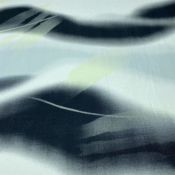 Viscose Estampada Nuances Cinza • Luema Tecidos