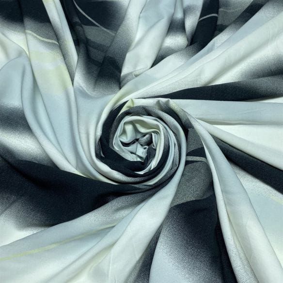 Viscose Estampada Nuances Cinza • Luema Tecidos