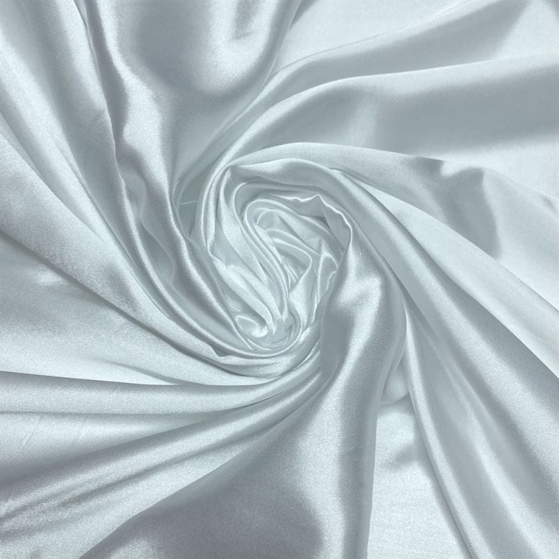 Tecido Cetim Charmeuse Branco • Luema Tecidos