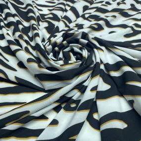 Crepe de Chine Branco Zebra Crepe de Chine Branco Zebra • Luema Tecidos 2