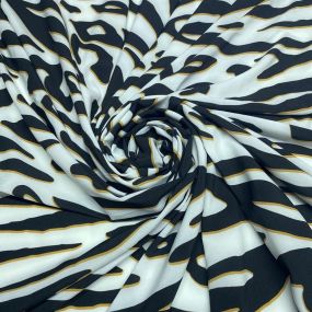 Crepe de Chine Branco Zebra Crepe de Chine Branco Zebra • Luema Tecidos