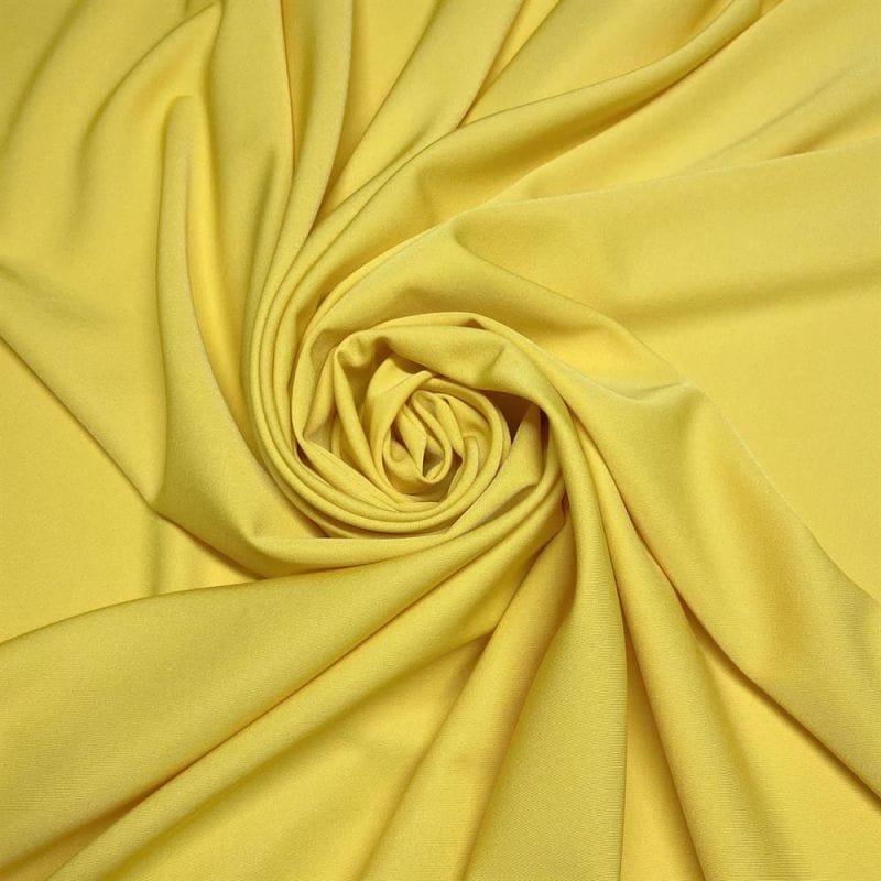 Tecido Two Way liso Amarelo • Luema Tecidos