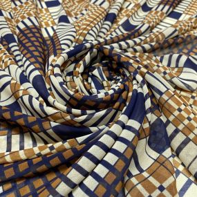 Musseline Estampado Abstract Square • Luema Tecidos 2