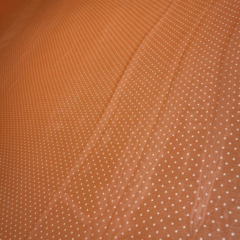 Musseline de Seda Pura Poá Laranja • Luema Tecidos Musseline de Seda Pura Poá Laranja • Luema Tecidos