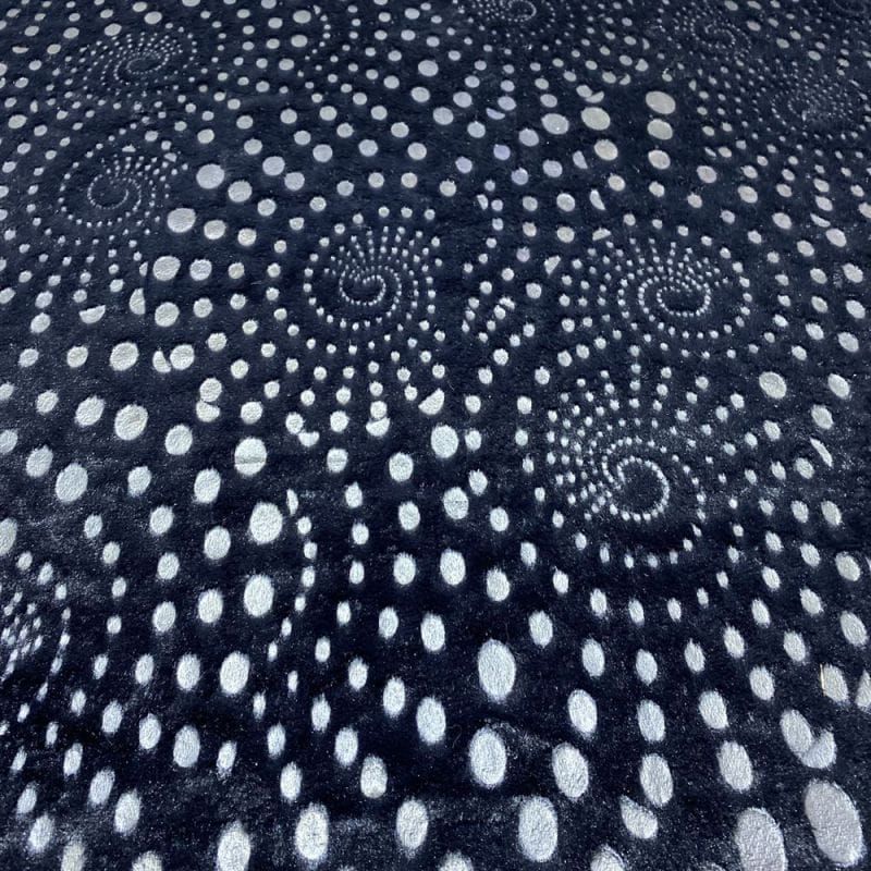 Pele Artificial Preto e Poá • Luema Tecidos