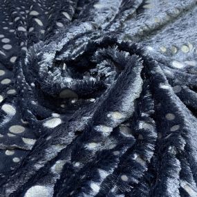 Pele Artificial Preto e Poá • Luema Tecidos 2